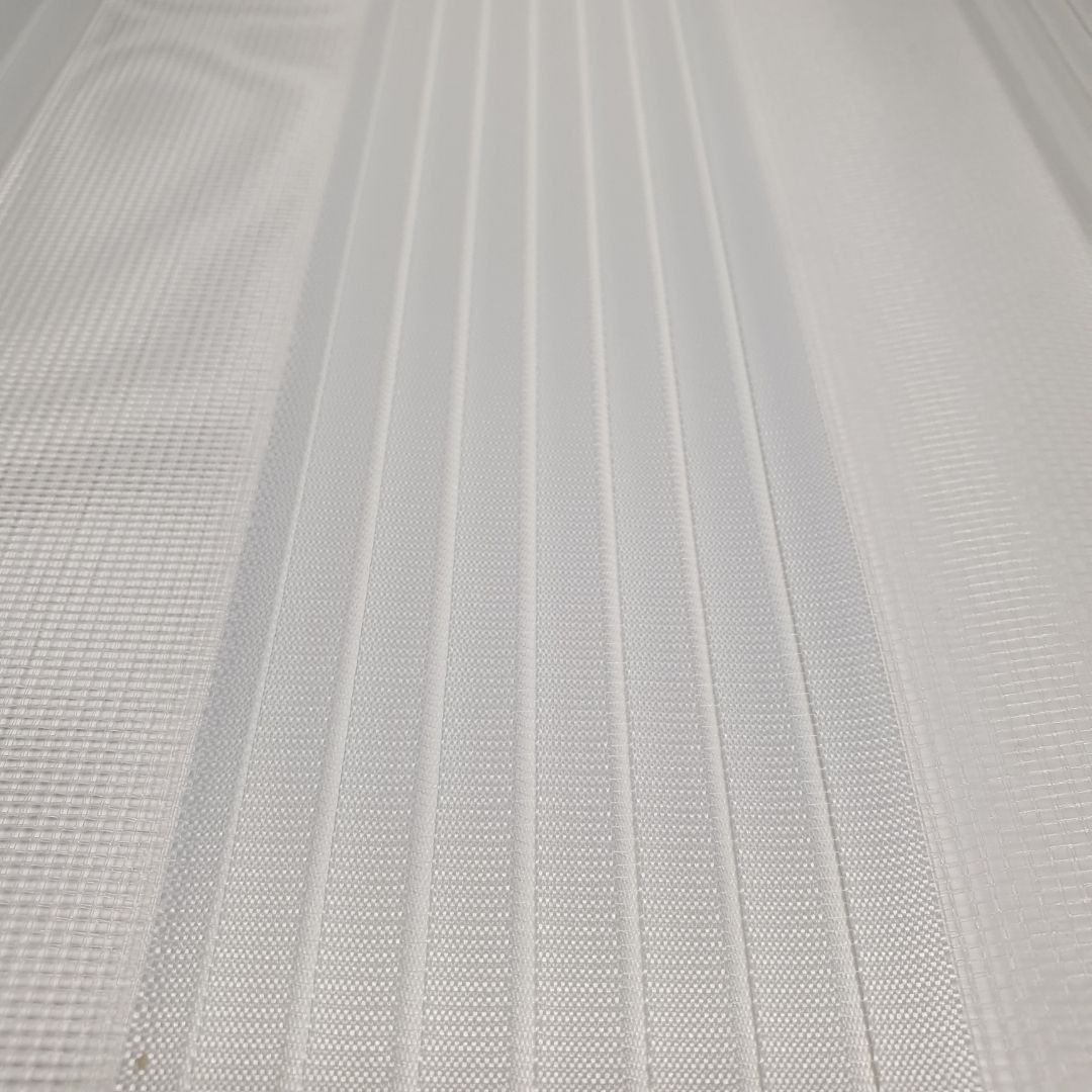 21001-1.jpg Dar Plise Zebra Perde - Beyaz - Görsel 1