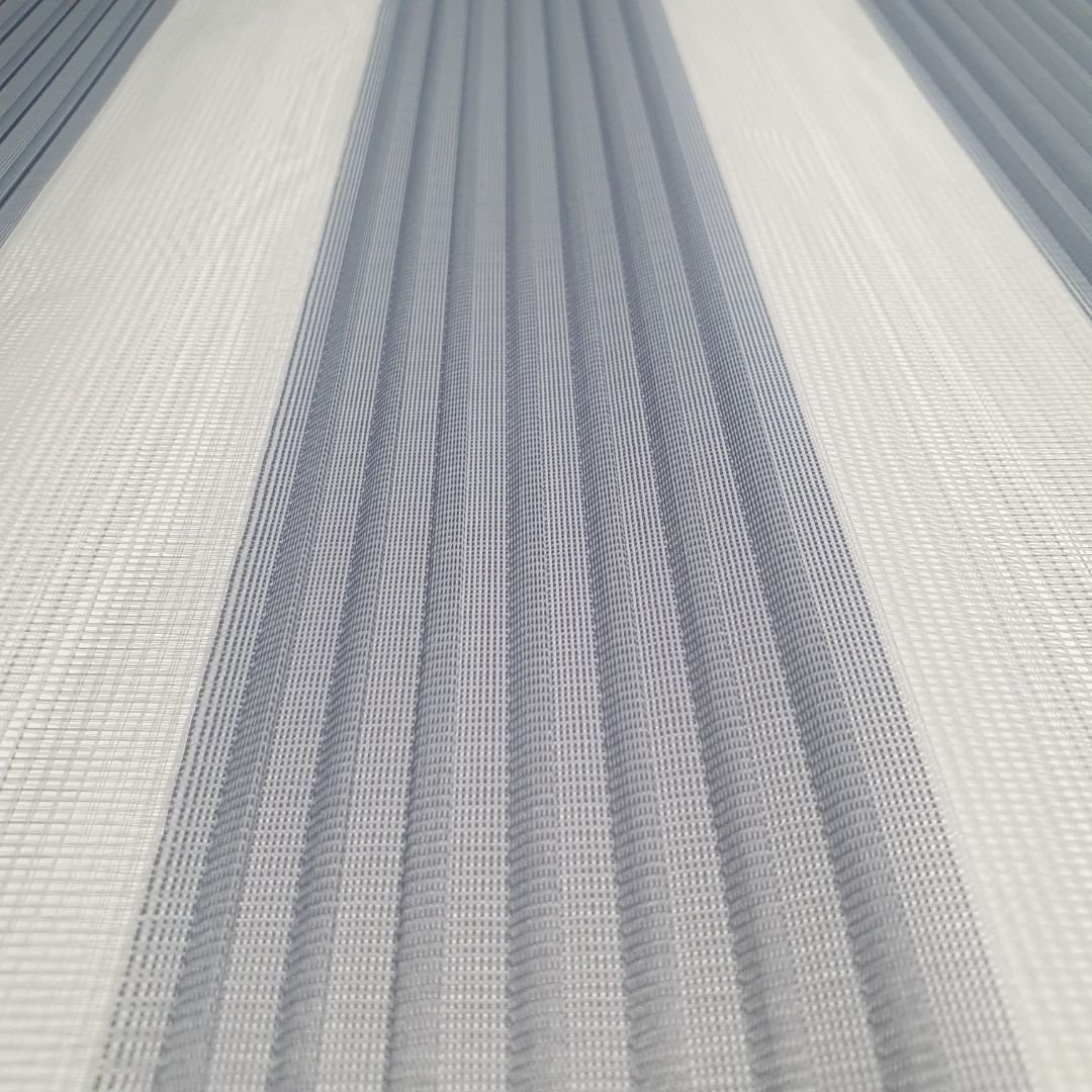 21004-1.jpg Dar Plise Zebra Perde - Gri - Görsel 1