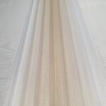 Beyaz Çerçeve Zebra Perde - Beyaz Krem