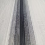 Beyaz Çerçeve Zebra Perde - Gri Siyah