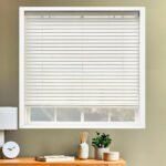 50mm Merdiven İpli Ahşap Jaluzi Perde - Beyaz